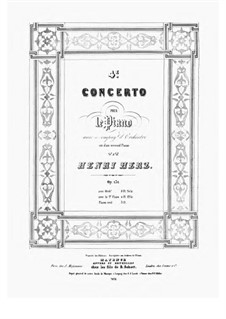 Klavierkonzert Nr.4 in E-Dur, Op.131: Klavierstimme by Henri Herz