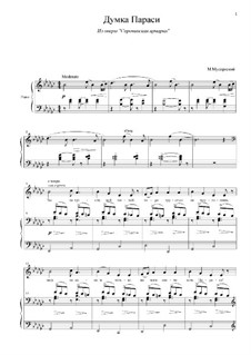 Dumka: Für Stimme und Klavier by Modest Mussorgski