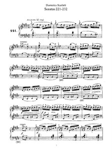 No.206-285: No.221-232 by Domenico Scarlatti