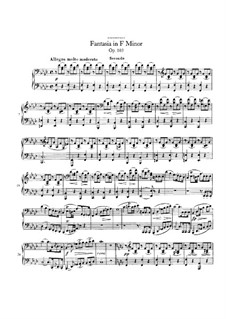Fantasie für Klavier, vierhändig in f-Moll, D.940 Op.103: Erste und zweite Stimme by Franz Schubert