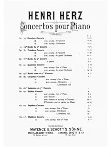 Klavierkonzert Nr.5 in f-Moll, Op.180: Version for piano solo by Henri Herz