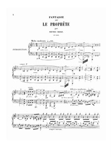 Fantasie über Thema aus 'Prophet' von Meyerbeer, Op.183: Für Klavier by Henri Herz