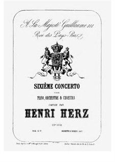 Sixième Concerto pour Piano, Orchestre & Chœurs, Op.192: Sixième Concerto pour Piano, Orchestre & Chœurs by Henri Herz