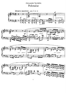 Polonäse in b-Moll, Op.21: Für Klavier by Alexander Skrjabin