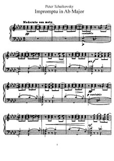 Impromptu in As-Dur, TH 147: Für Klavier by Pjotr Tschaikowski