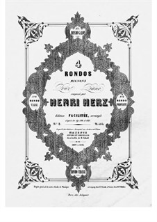 Quatre Rondos Mignons: Nr.4 by Henri Herz