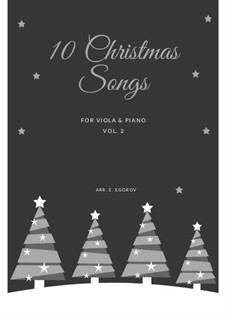 10 Christmas Songs for Viola and Piano Vol.2: 10 Christmas Songs for Viola and Piano Vol.2 by folklore, Pietro Yon, Alphonsus Maria de Liguori, Richard Storrs Willis, John H. Hopkins Jr.