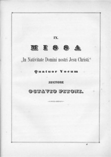 In Nativitate Domini nostri: Teile I-II by Giuseppe Pitoni