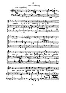 Nr.16 Letzte Hoffnung: Für Stimme und Klavier by Franz Schubert