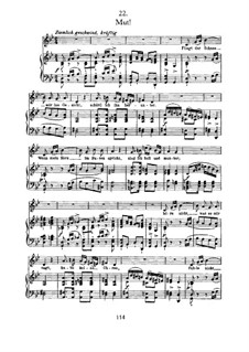 Nr.22 Mut: Für Stimme und Klavier by Franz Schubert