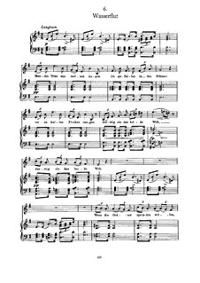 Nr.6 Wasserflut: Für Stimme und Klavier by Franz Schubert