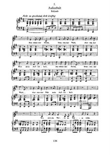 Nr.5 Aufenthalt: Für Stimme und Klavier by Franz Schubert
