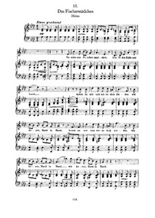 Nr.10 Das Fischermädchen: Für Stimme und Klavier by Franz Schubert