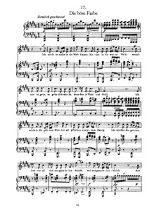 Nr.17 Die böse Farbe: Für Stimme und Klavier by Franz Schubert
