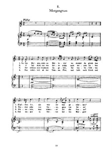 No.8 Morgengruss: Für Stimme und Klavier by Franz Schubert