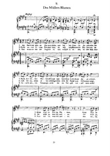No.9 Des Müllers Blumen: Für Stimme und Klavier by Franz Schubert
