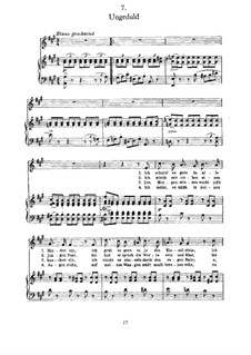 Nr.7 Ungeduld: Für Stimme und Klavier by Franz Schubert