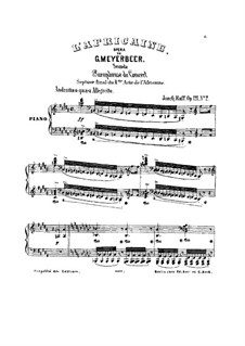 Paraphrase über 'L'Africaine' von G. Meyerbeer, Op.121: Paraphrase über 'L'Africaine' von G. Meyerbeer by Joachim Raff