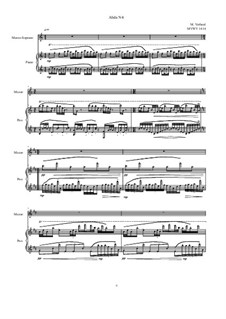 Alida No.4 songs of Awareness for Mezzo soprano and piano, MVWV1414: Alida No.4 songs of Awareness for Mezzo soprano and piano by Maurice Verheul