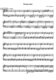 Namesake (First Draft), WoO: Namesake (First Draft) by E.S. Capeditiea