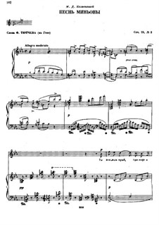 Sechs Romanzen, TH 97 Op.25: No.3 Mignon's Song by Pjotr Tschaikowski