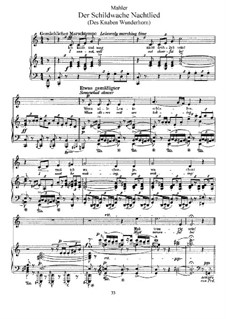 Des Knaben Wunderhorn: Der Schildwache Nachtlied by Gustav Mahler