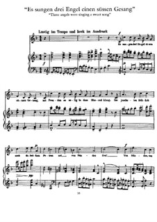 Des Knaben Wunderhorn: Es sungen drei Engel by Gustav Mahler