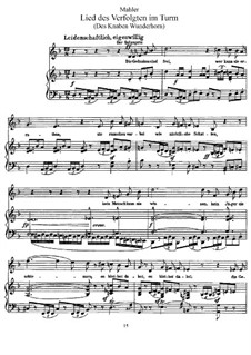 Des Knaben Wunderhorn: Lied des Verfolgten im Turm by Gustav Mahler