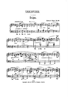 Vollständiger Satz: Für Klavier by Edward Elgar