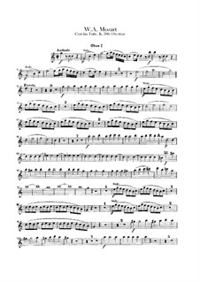 Ouvertüre: Oboenstimmen I-II by Wolfgang Amadeus Mozart