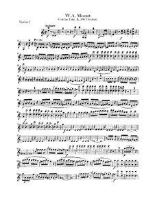 Ouvertüre: Violinstimme I-II by Wolfgang Amadeus Mozart