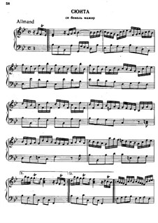 Suite Nr.7 in B-Dur, HWV 440: Für Klavier by Georg Friedrich Händel