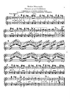 Vollständiger Zyklus: Für Orchester – Harfestimme by Modest Mussorgski