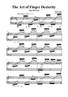 Übungen Nr.1-8: Exercise No.6 by Carl Czerny