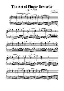 Übungen Nr.17-24: Exercise No.23 by Carl Czerny