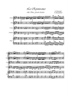 La Rejouissance: For quintet by Georg Friedrich Händel