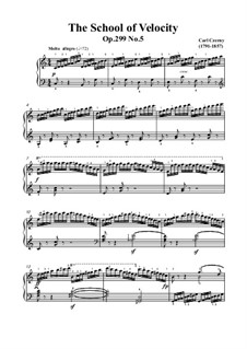 Übungen Nr.1-10: Exercise No.5 by Carl Czerny