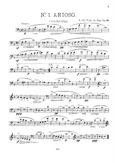 Zwei Stücke für Cello und Klavier, Op.26: Solostimme by Edgardo Del Valle de Paz