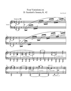 Variations on Scarlatti's Sonata K.42: Variations on Scarlatti's Sonata K.42 by Mr. Scott Powell