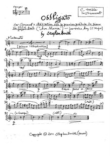 Ave Maria: Obbligato (low key) by Johann Sebastian Bach, Charles Gounod