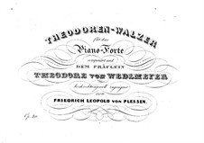 Theodoren-Walzer, Op.40: Theodoren-Walzer by Friedrich Leopold von Plessen