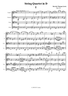 Quartettensatz in D, Op.4 No.2: Quartettensatz in D by Derrick Thomas Lewis