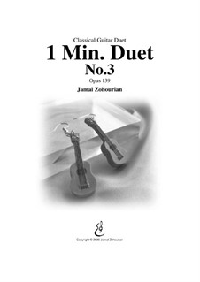 1 Min Duet No.3, Op.139: 1 Min Duet No.3 by Jamal Zohourian