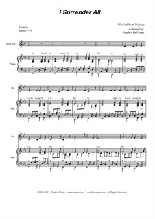 Alles will ich Jesus weihen: For french horn solo and piano by Winfield Scott Weeden