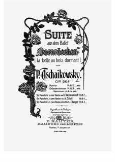 Dornröschen. Suite, TH 234 Op.66a: Für Klavier by Pjotr Tschaikowski