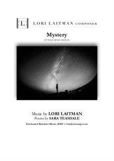 Mystery: For mezzo-soprano and piano (priced for 2 copies) by Lori Laitman