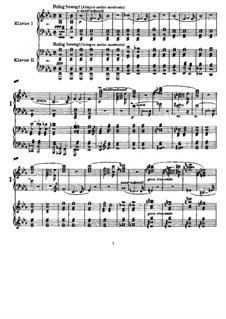 Sinfonie Nr.4 in Es-Dur 'Romantische', WAB 104: Bearbeitung für zwei Klaviere, vierhändig by Anton Bruckner