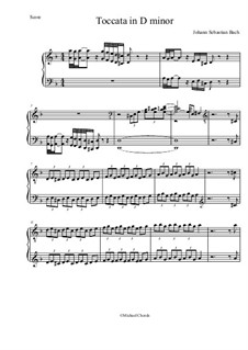 Toccata in d-Moll, BWV 913: Für Klavier by Johann Sebastian Bach