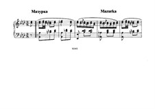 Three Mazurcas: Three Mazurcas by Michail Glinka