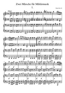 2 marsche für militarmusik, WoO 18-19: 2 marsche für militarmusik by Ludwig van Beethoven